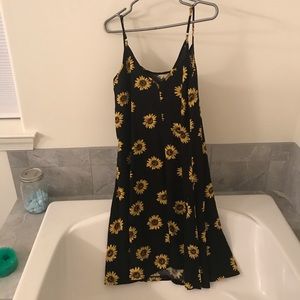Flowy sunflower dress